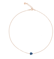 Necklace Rosso Prezioso Woman Semino d'Amore in Silver GC00405SE BLUE LONDON
